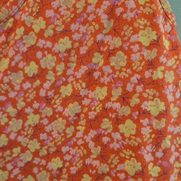 Patrons of Peace Orange And Pink Smocked Crop Tank Top Size Small - Picture 4 of 9